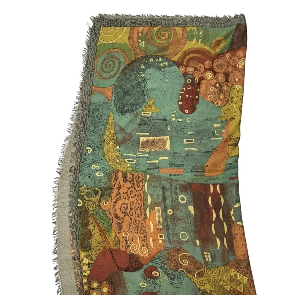 New Paul Smith Klimt Print Large Square Scarf Wrap 54'' x 54'' Made in England
